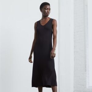 Slinky Everlane Black Knit Dress
